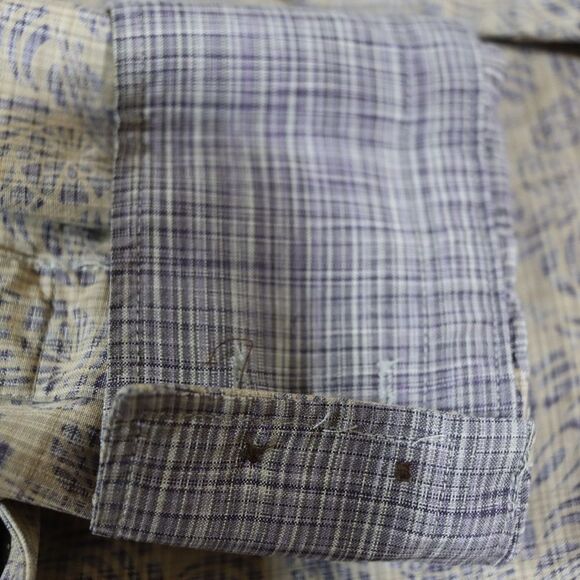 Tommy Bahama Gray Casual Button Down Shirt Silk Flip Cuff Small - Picture 8 of 12